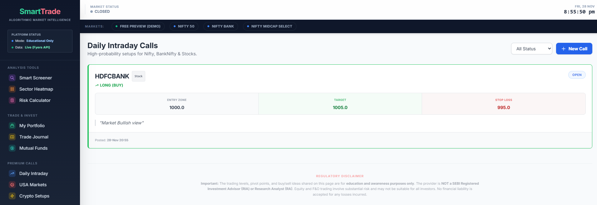 Premium Calls Dashboard